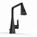 Grifo de cocina negro de diseño moderno con salida de agua flexible 25 x 10 x 40cm