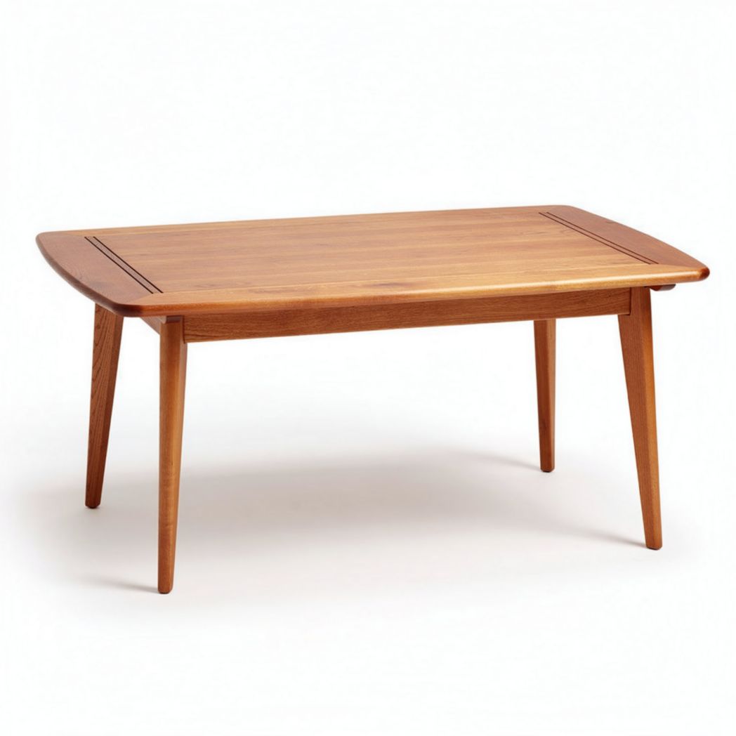 Mesa de café de madera natural color miel 120 x 80 x 45cm
